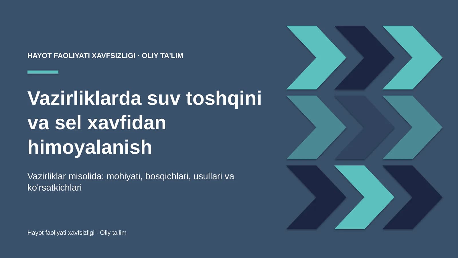 vazirliklarda suv toshqini va sel xavfidan himoyalanish 6787