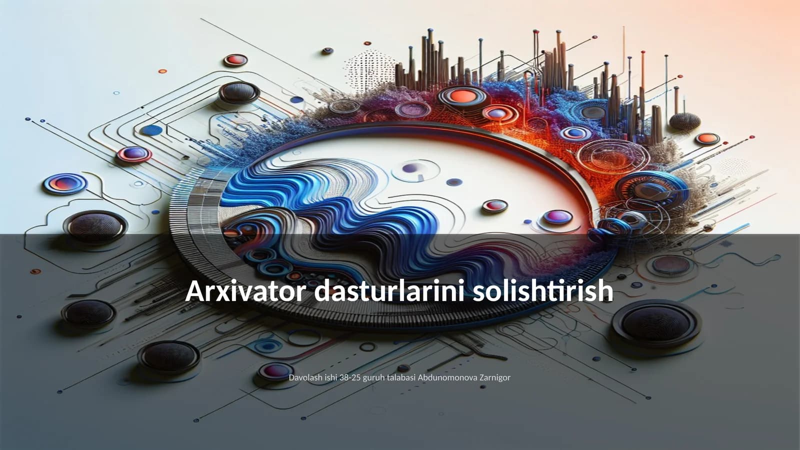 Arxivator dasturlarini solishtirish