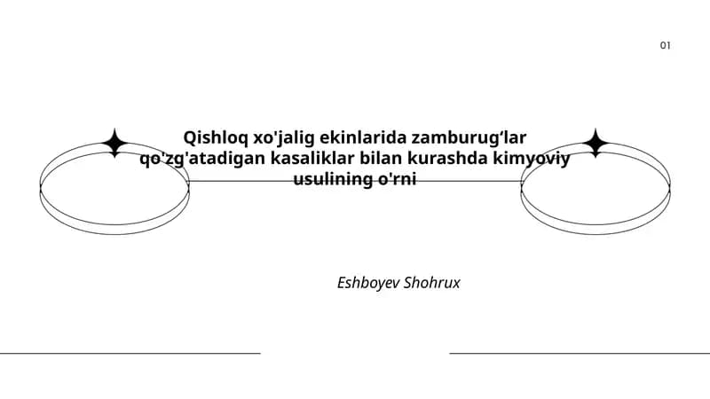 Kimyoviy kurashning nazariy asoslari va tamoyillari qishloq xo'jaligi ekinlarida