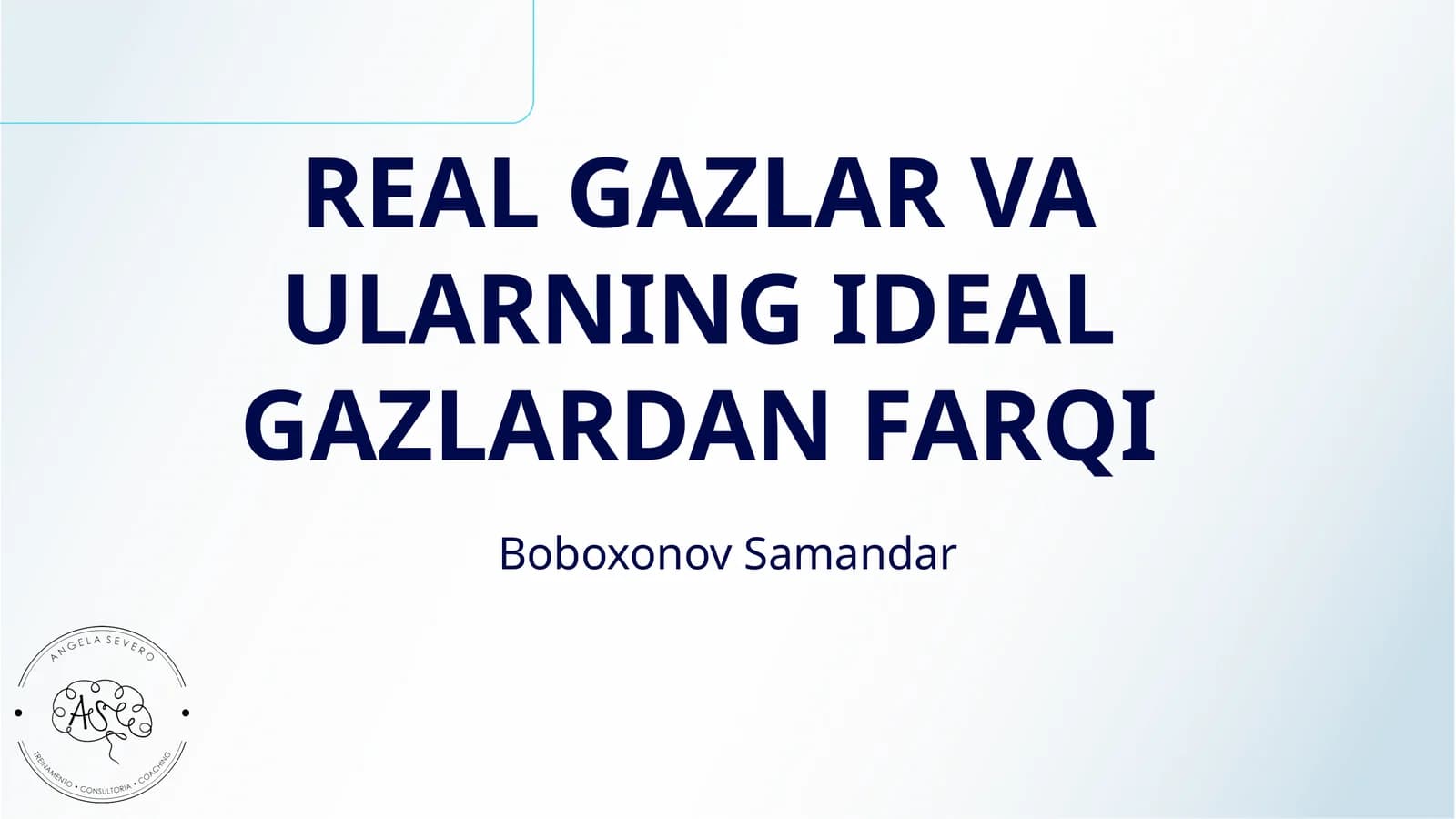 REAL GAZLAR VA ULARNING IDEAL GAZLARDAN FARQI