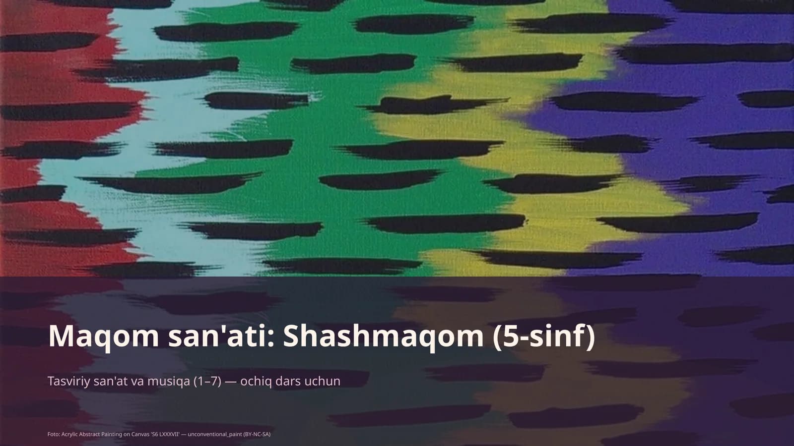 Maqom san'ati: Shashmaqom (5-sinf)