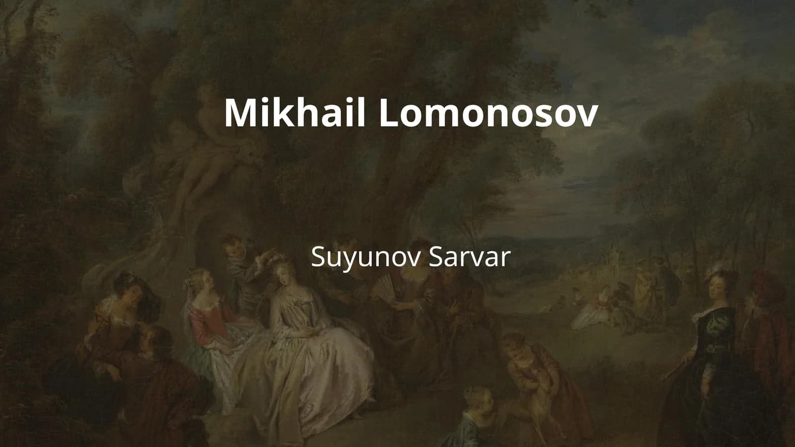 Mikhail Lomonosov