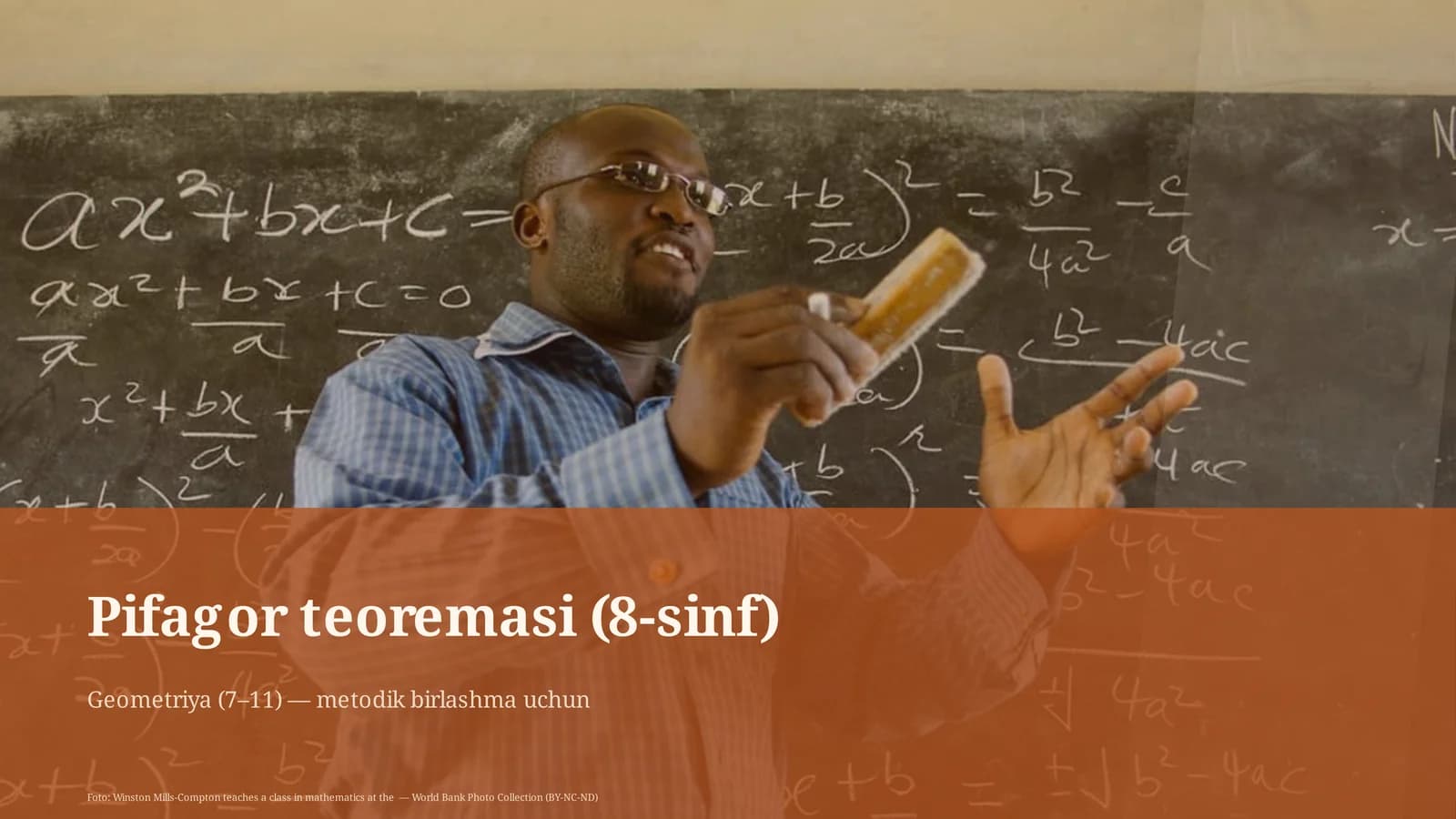 Pifagor teoremasi (8-sinf)