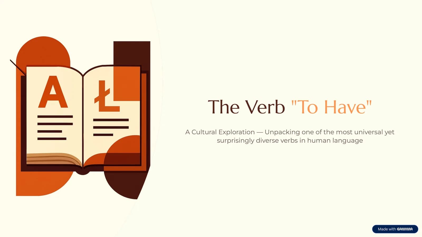 The Verb"To Have"