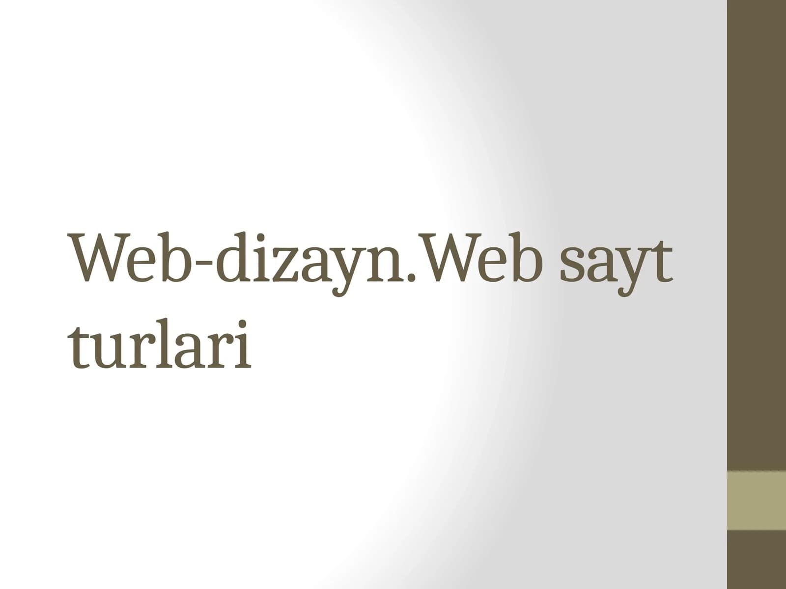 Web-dizayn.Websaytturlari