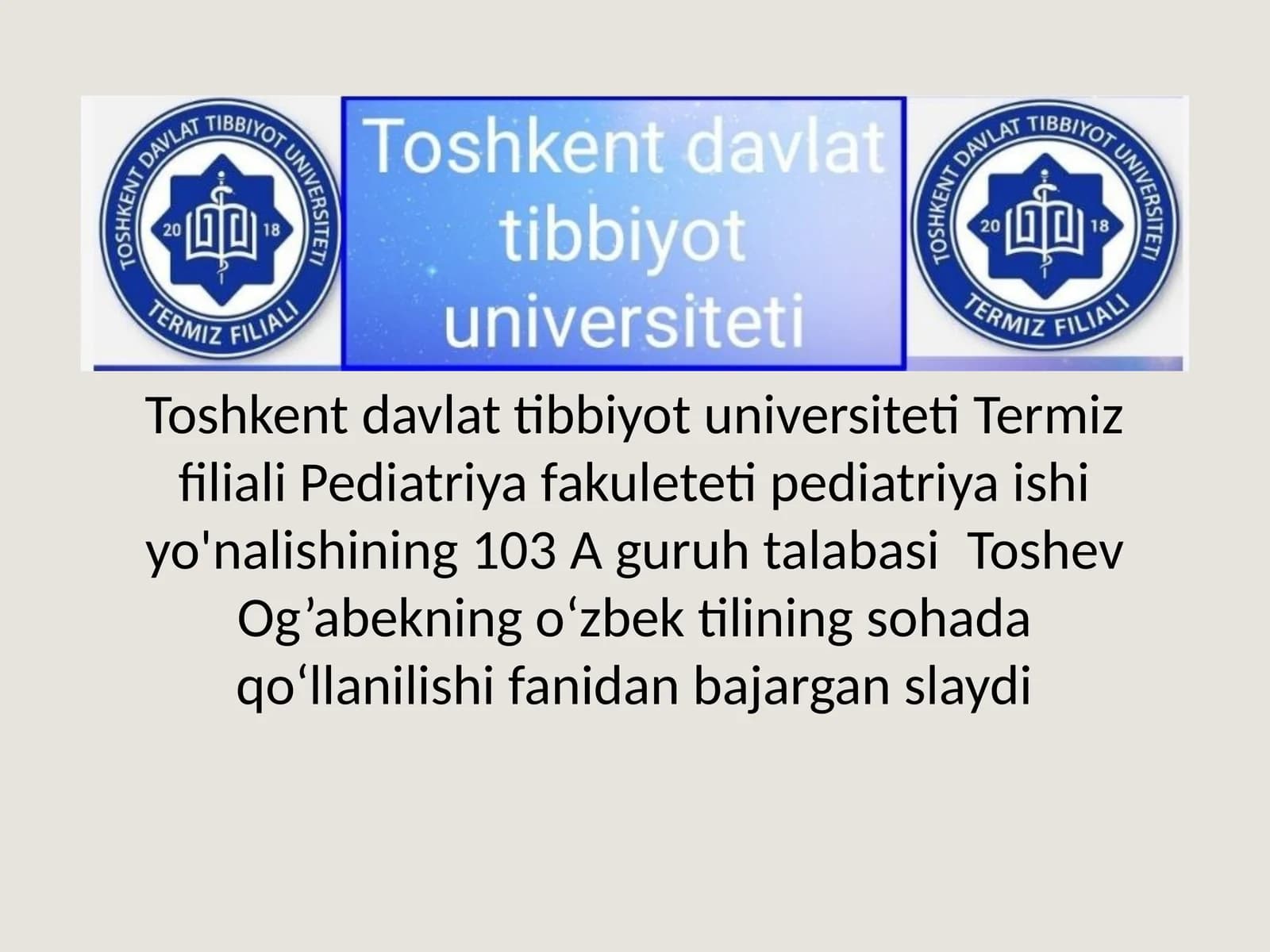 Tibbiy mavzudagi she’riy asarlar tili tahlili