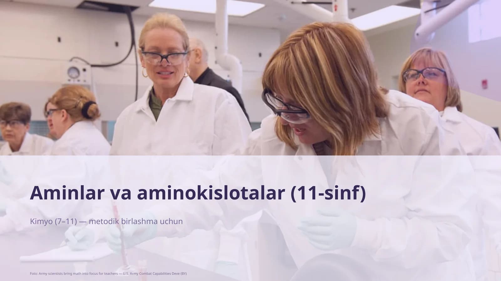 Aminlar va aminokislotalar (11-sinf)