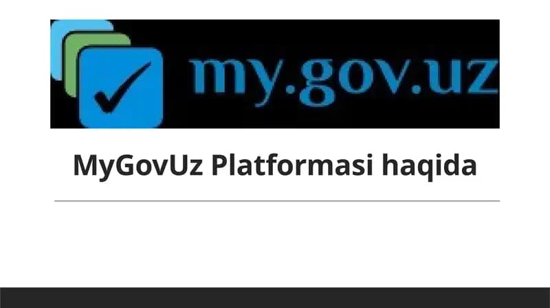 MyGovUz Platformasi