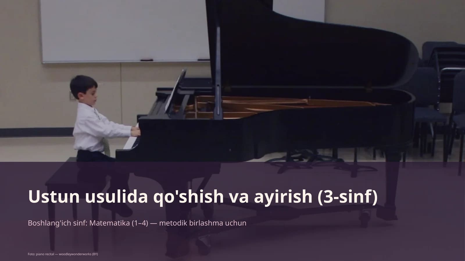 Ustun usulida qo'shish va ayirish (3-sinf)