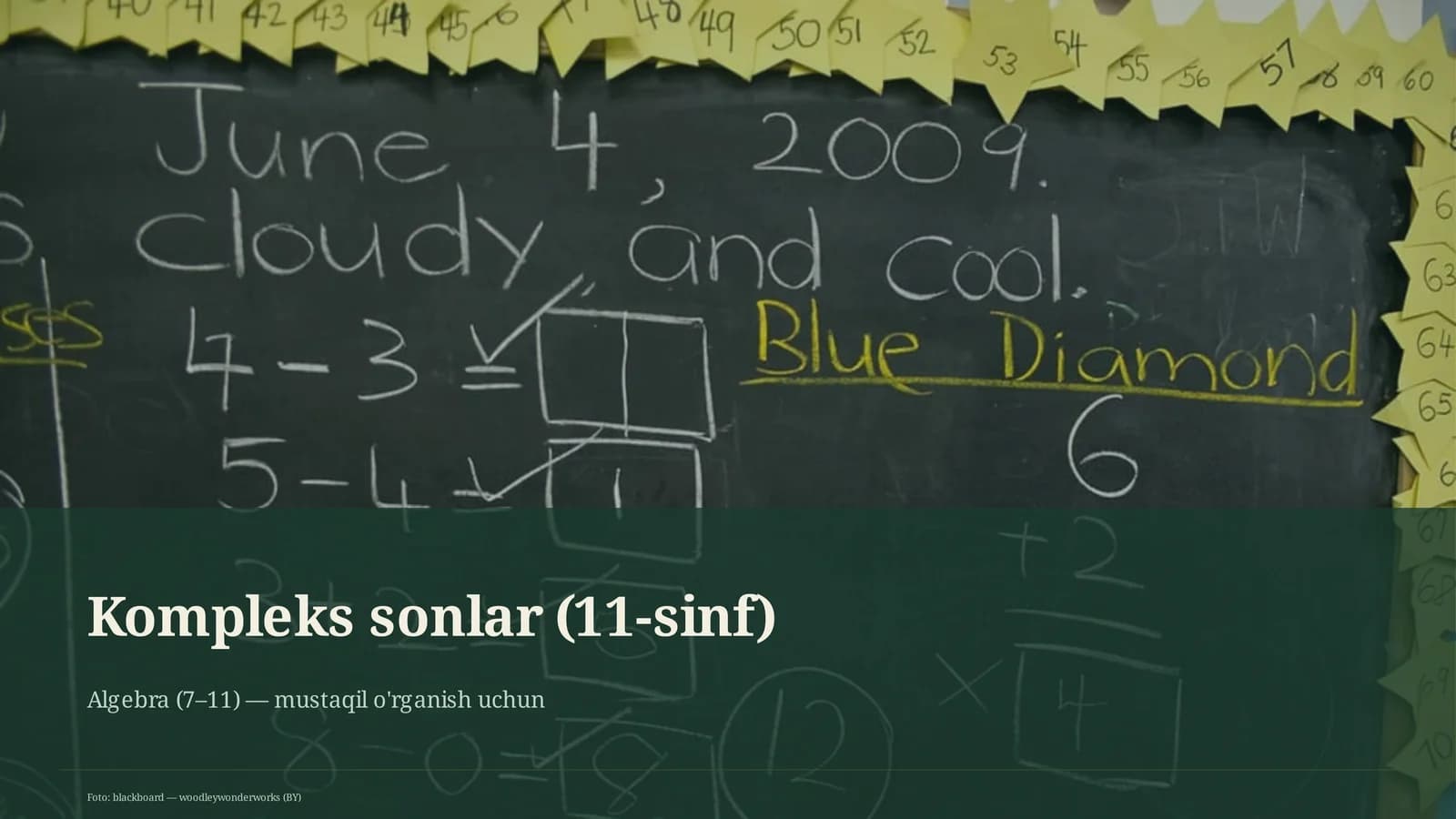 Kompleks sonlar (11-sinf)