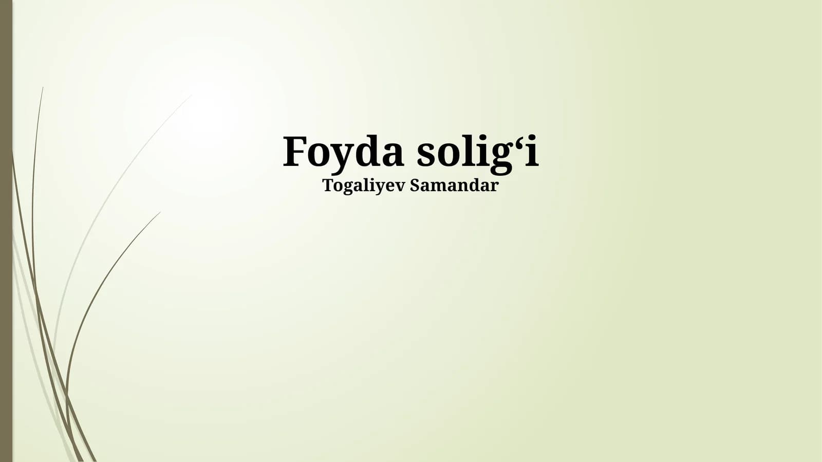 Daromad solig'i