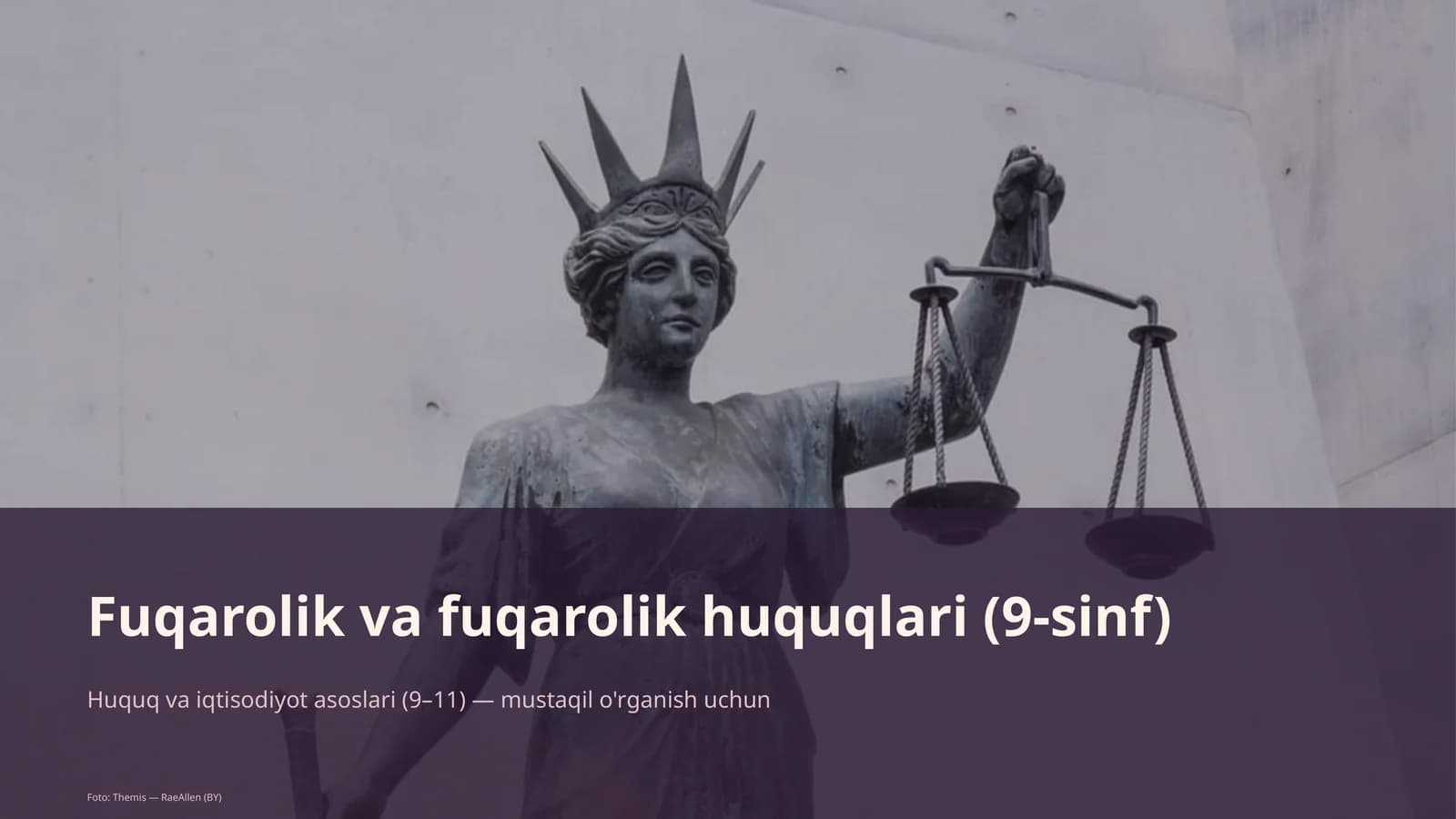 Huquq va iqtisodiyot asoslari (9–11)