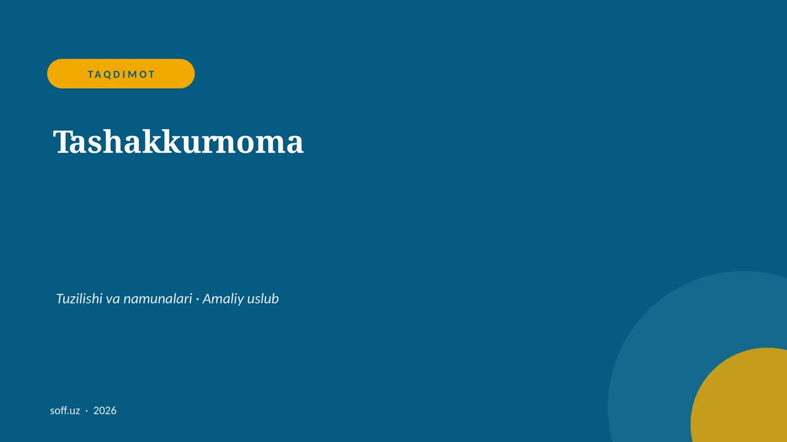 Tashakkurnoma