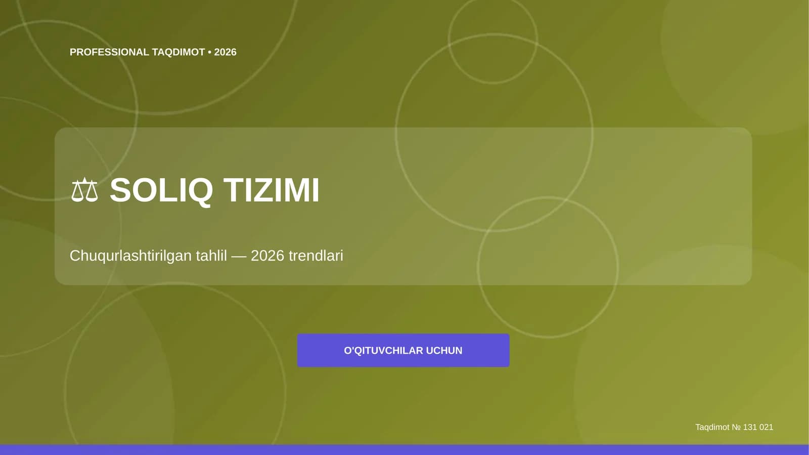 Soliq tizimi: chuqurlashtirilgan tahlil (2026 trendlari)