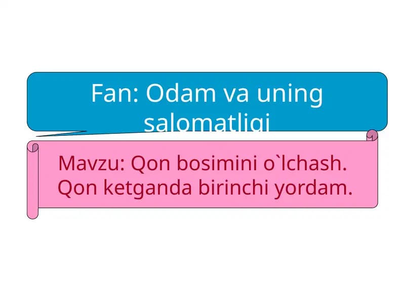 Qon bosimi nima?