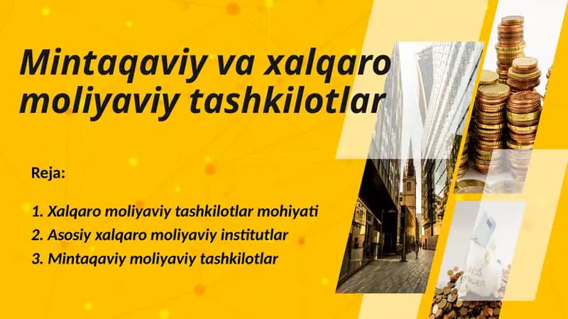 Xalqaro moliya tashkilotlari