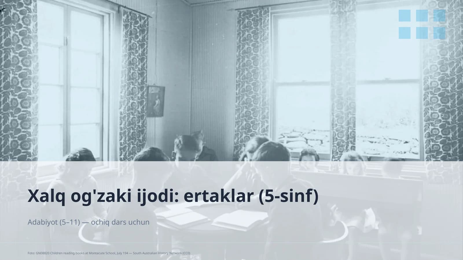 Xalq og'zaki ijodi: ertaklar (5-sinf)