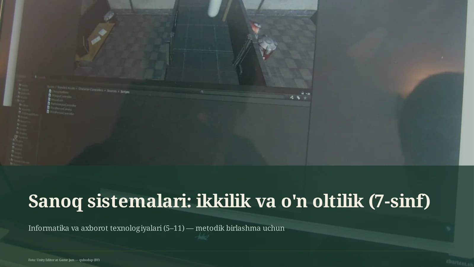 Sanoq sistemalari: ikkilik va o'n oltilik (7-sinf)