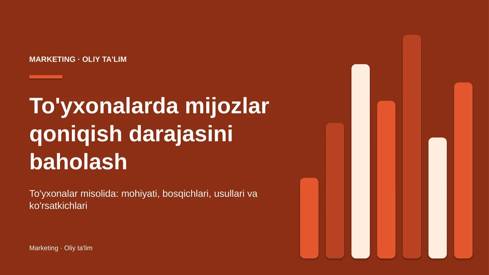 to'yxonalarda mijozlar qoniqish darajasini baholash 7634