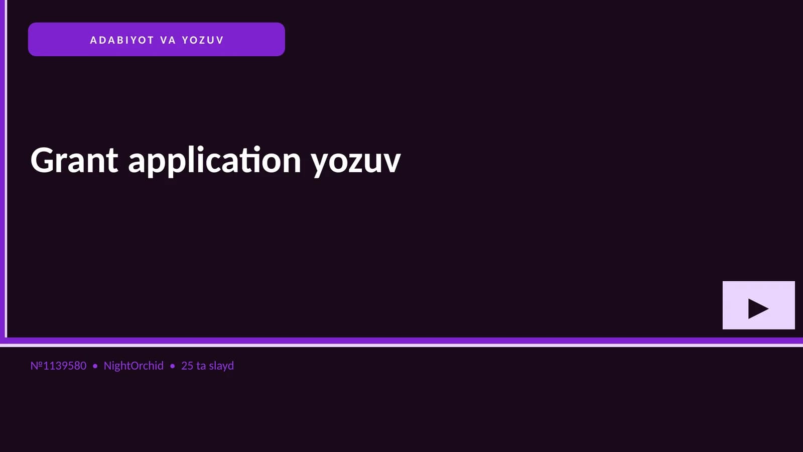 ADABIYOT VA YOZUV
