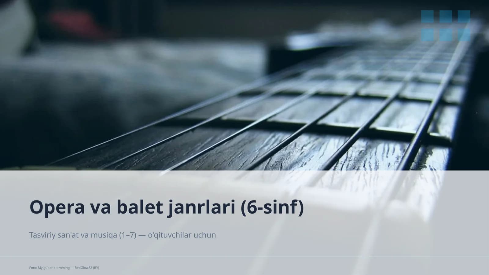 Opera va balet janrlari (6-sinf)