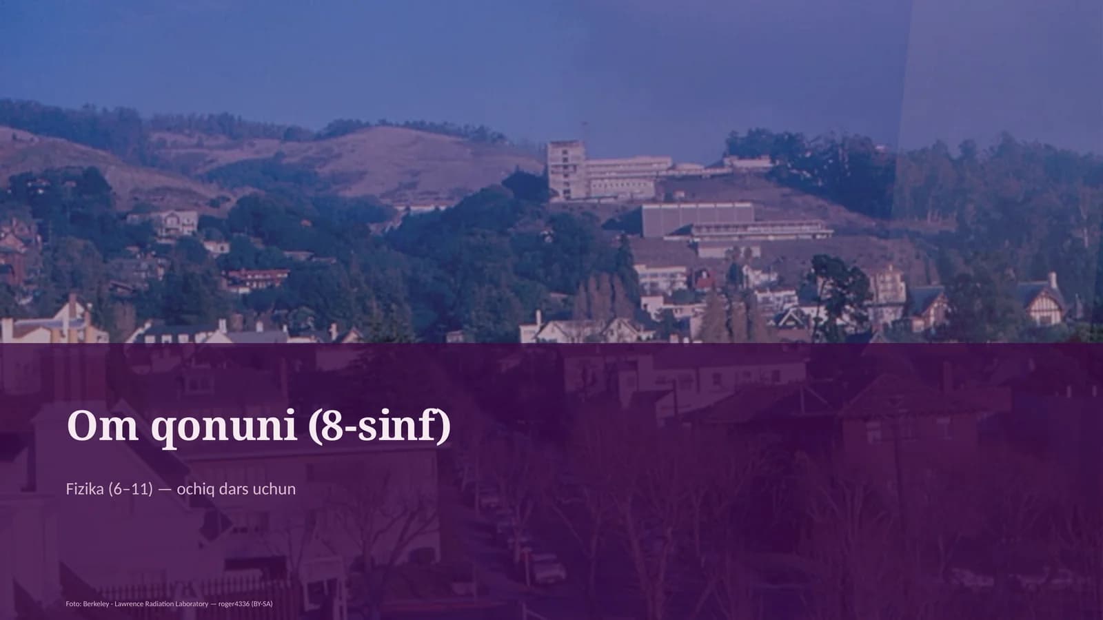 Om qonuni (8-sinf)