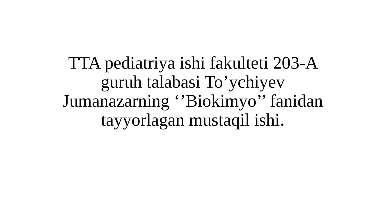 Biokimyo fanida Gen Mutatsiyalari