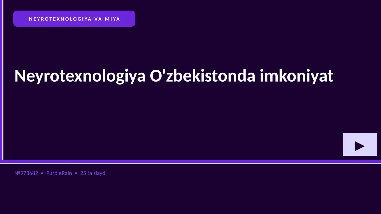 NEYROTEXNOLOGIYA VA MIYA