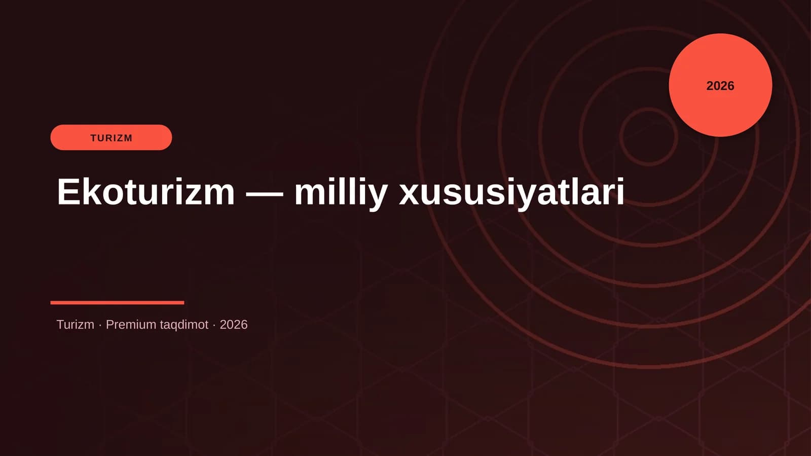 Ekoturizm — milliy xususiyatlari