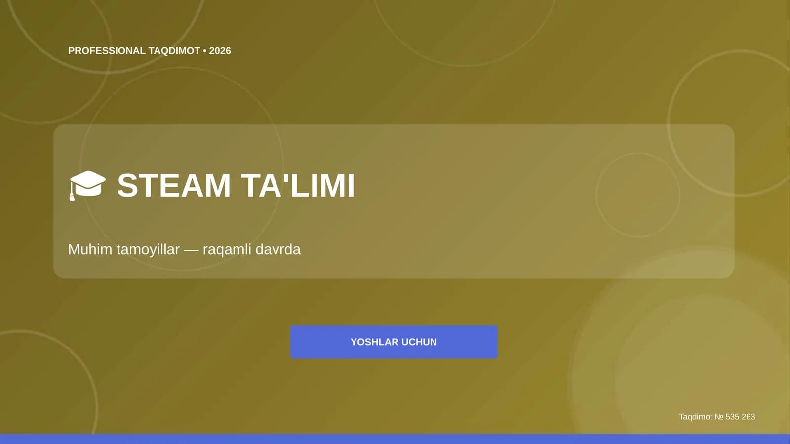 PROFESSIONAL TAQDIMOT • 2026