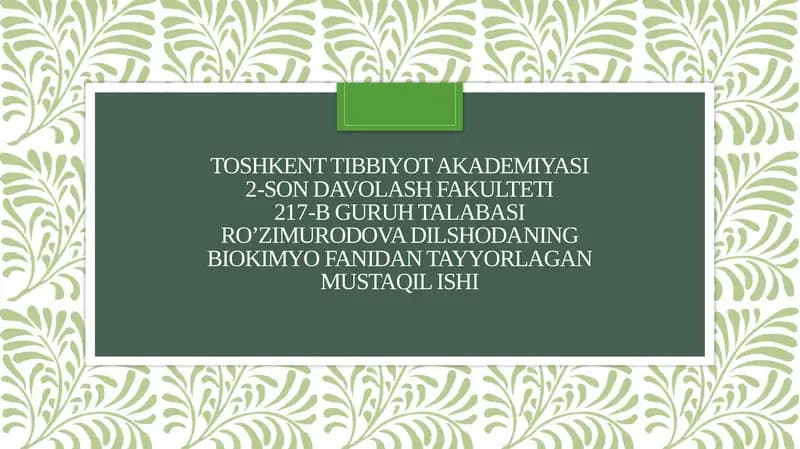 Surunkali gepatitlar. Xolesistitlarda yog'lar hazmlanishi buzilishi (steatoreya)