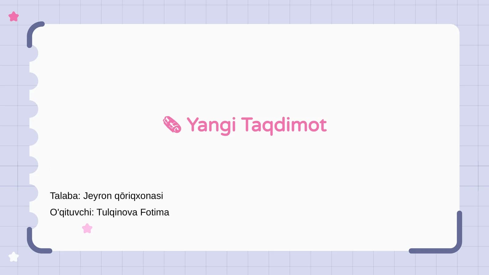 Yangi Taqdimot