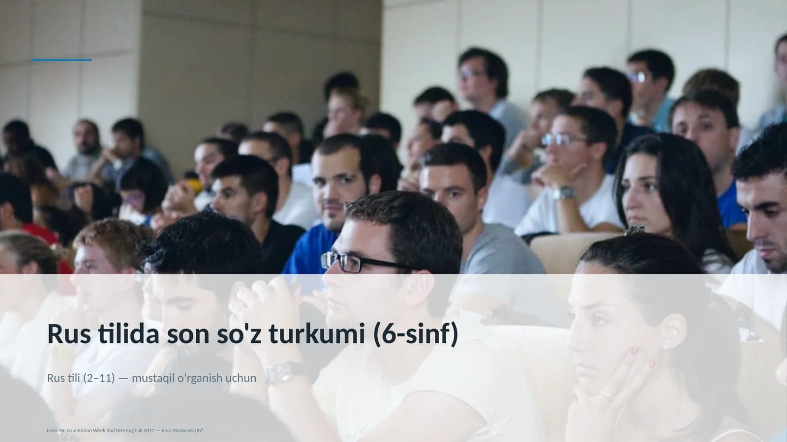 Rus tilida son so'z turkumi (6-sinf)