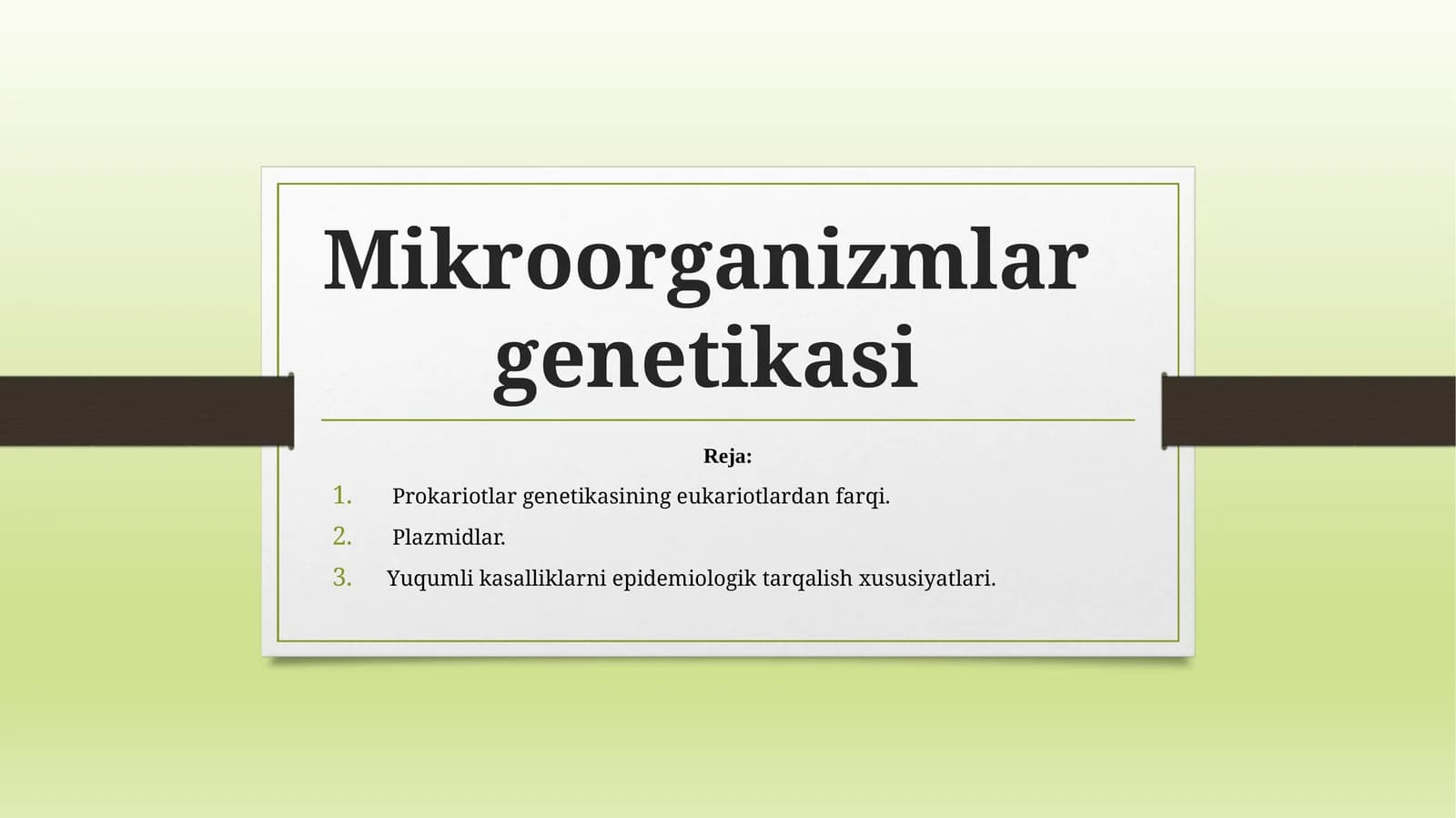 Mikroorganizmlar genetikasi