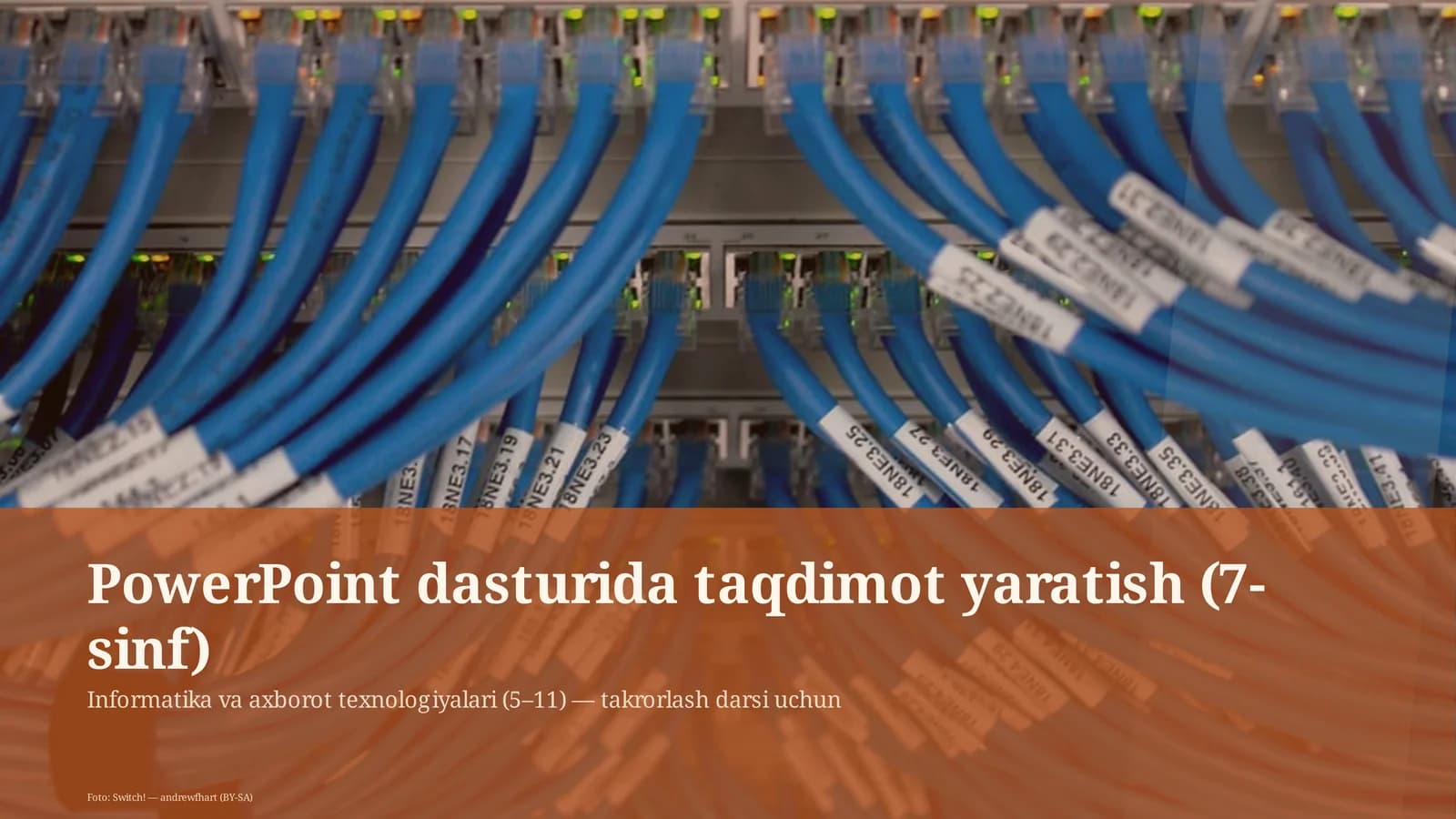 PowerPoint dasturida taqdimot yaratish (7-sinf)