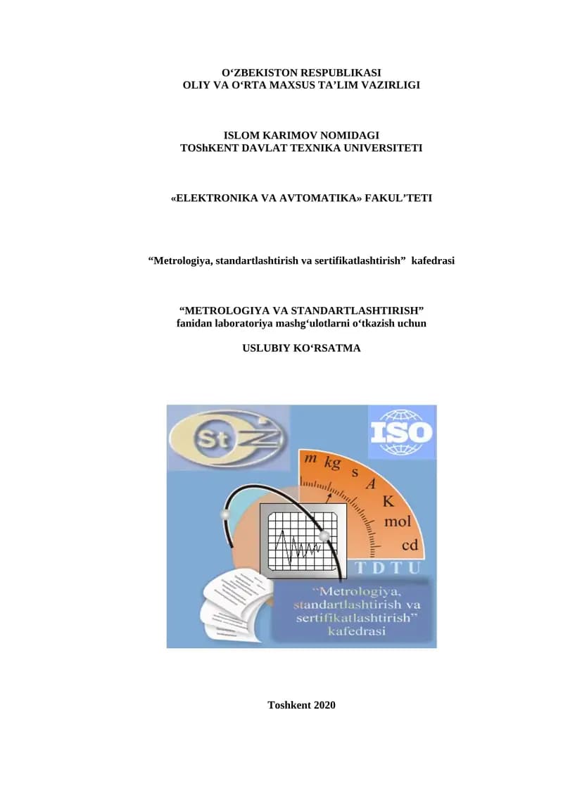 TURLI TIZIMDAGI AMPERMETRLARNI TEKSHIRISH
