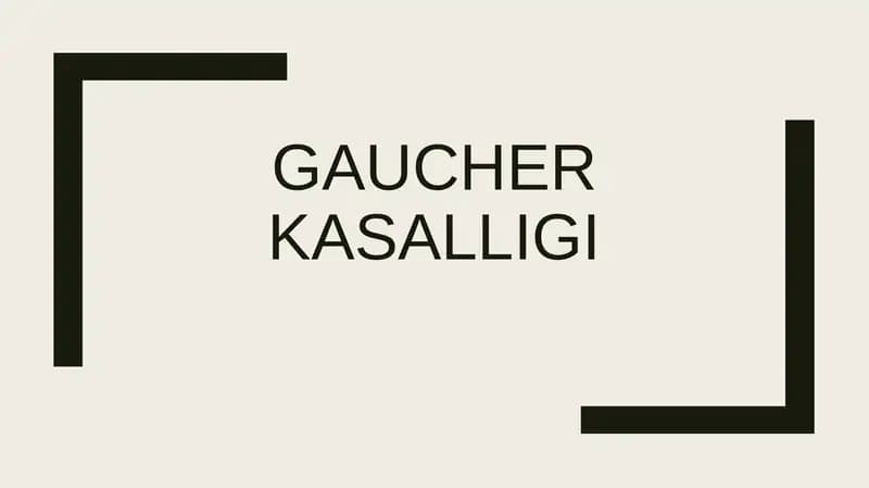 Gaucher kasalligi
