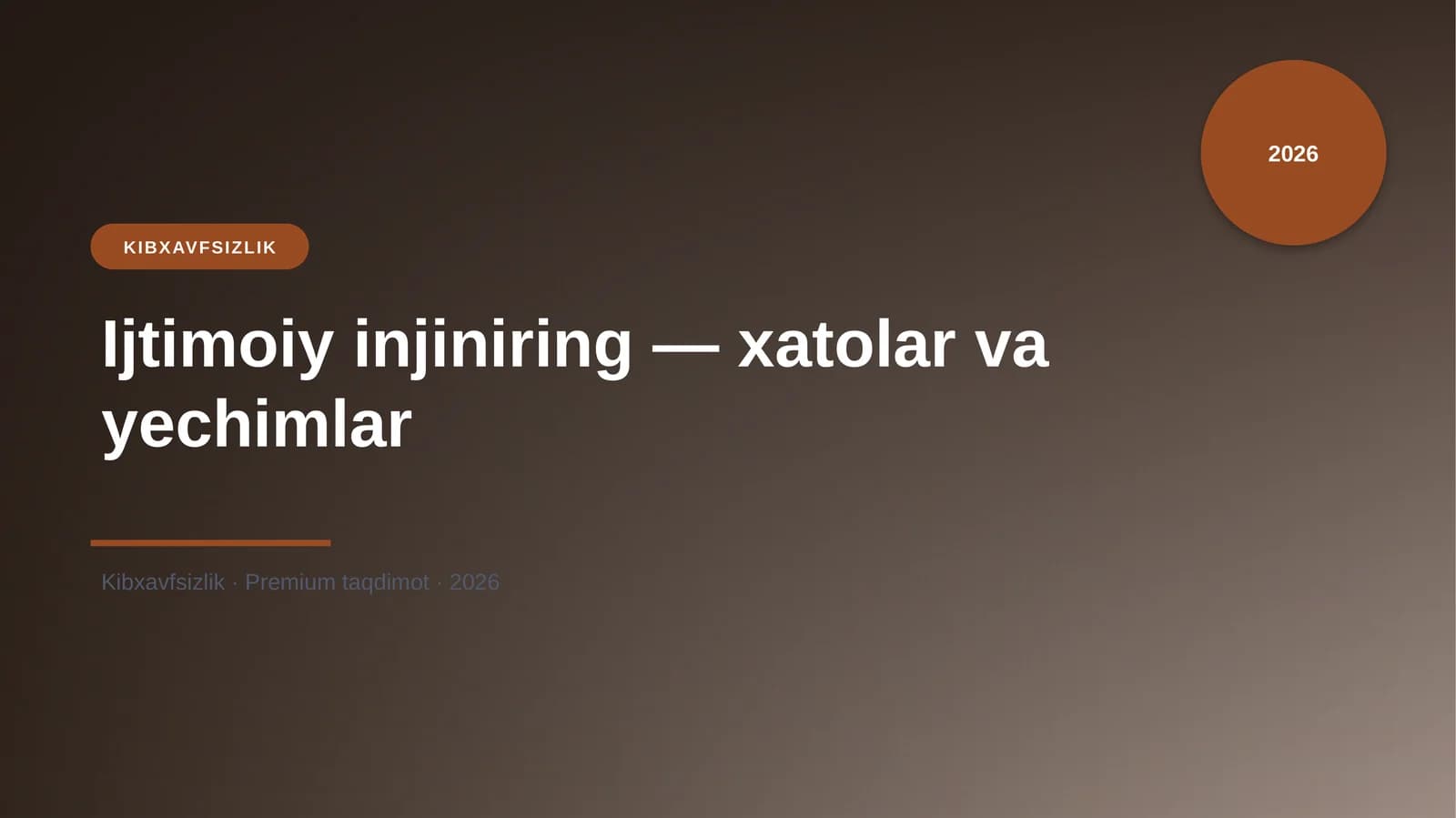 Ijtimoiy injiniring — xatolar va yechimlar