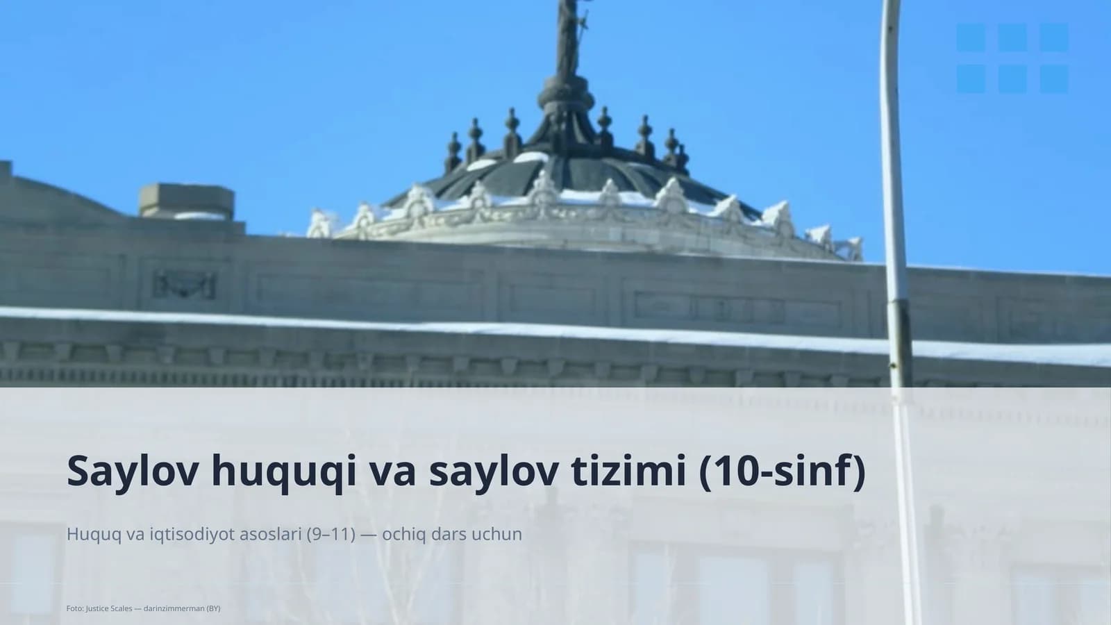 Huquq va iqtisodiyot asoslari (9–11)