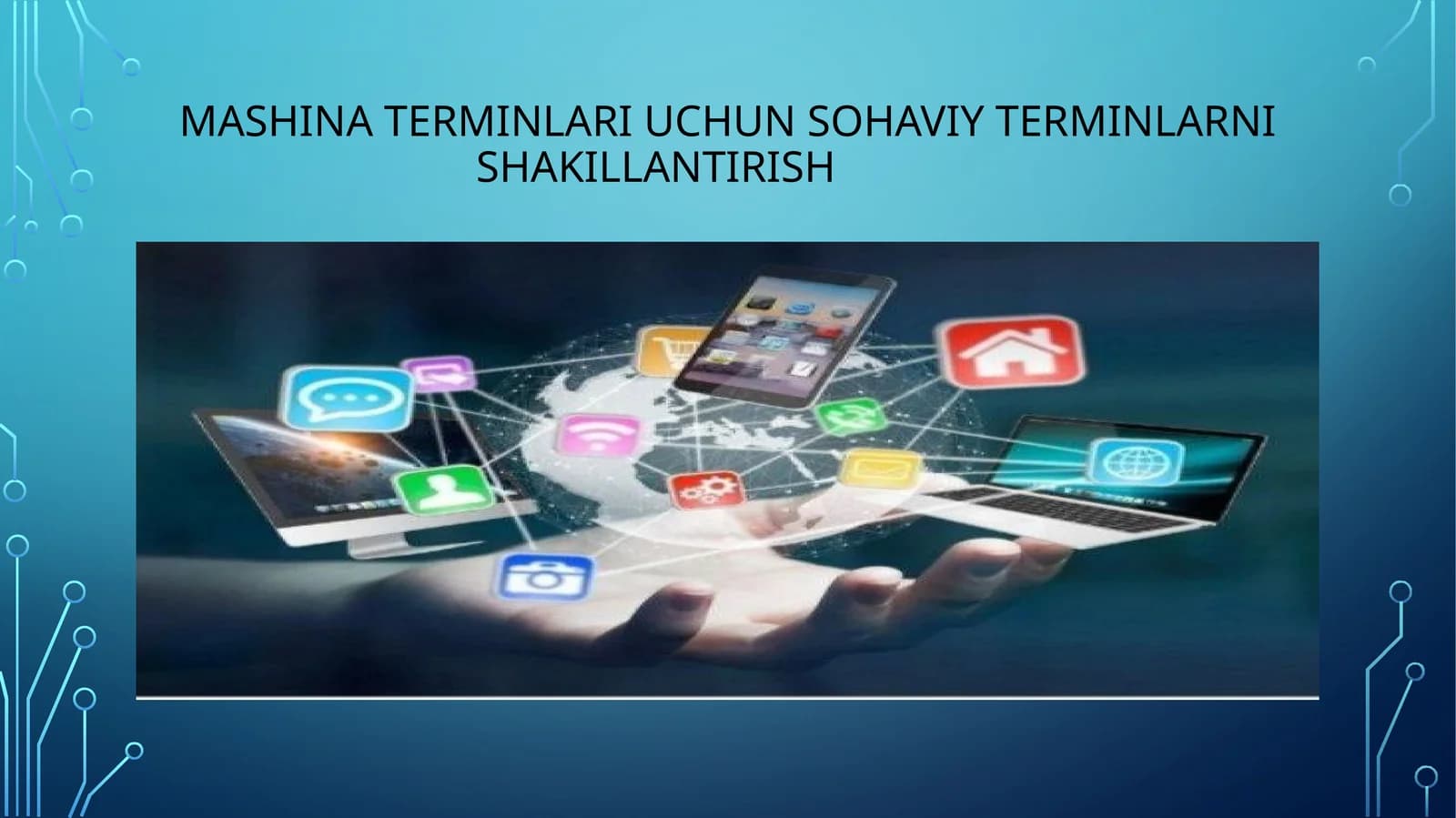 Mashina terminlari uchun sohaviy terminlarni shakillantirish