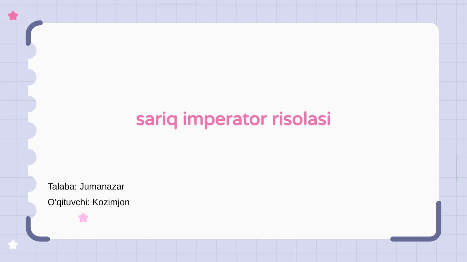 Sariq imperator risolasi