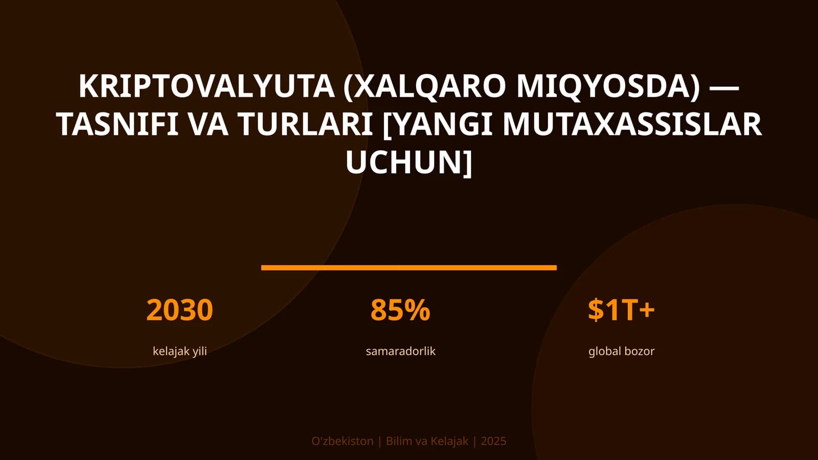 Kriptovalyuta (xalqaro miqyosda) — tasnifi va turlari [yangi mutaxassislar uchun]