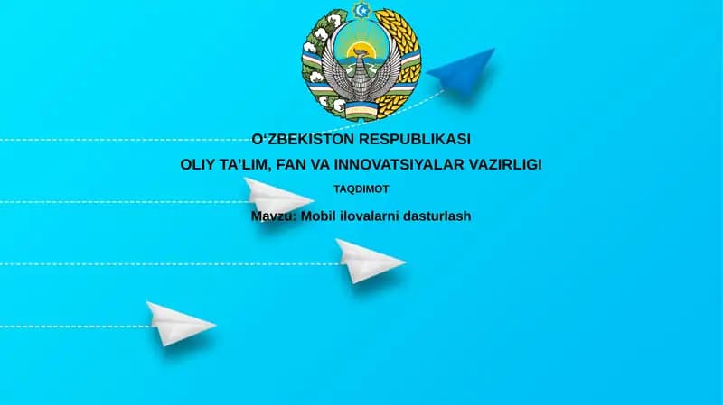 Mobil Ilova Dasturlash