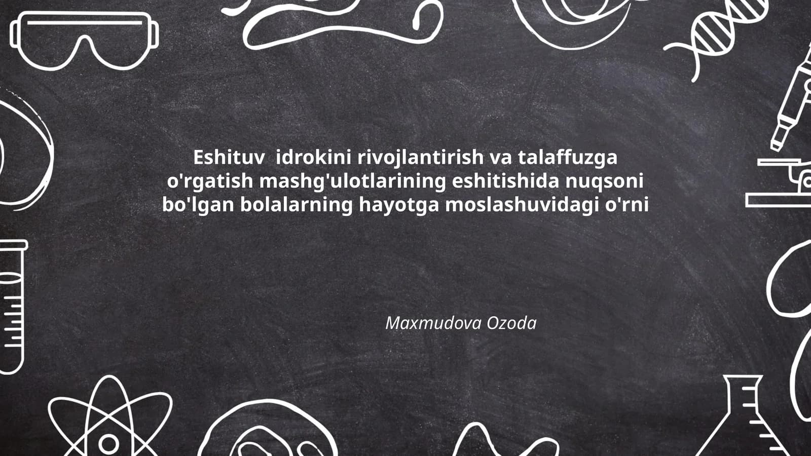 Eshituv idrokini rivojlantirish va talaffuzga o'rgatish