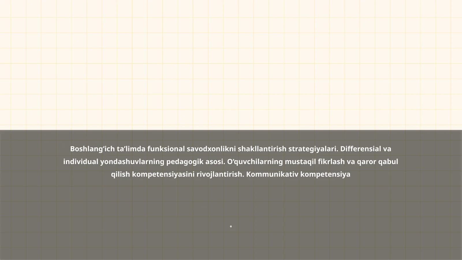 Funksional savodxonlikni shakllantirish strategiyalari