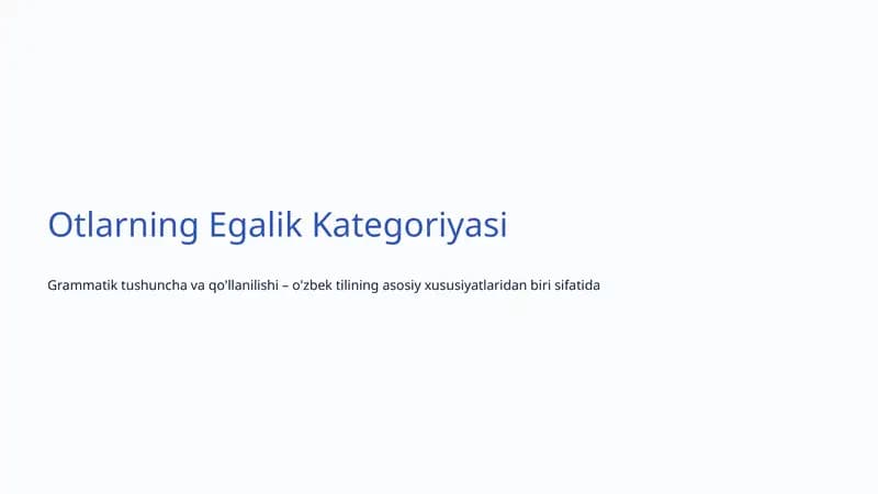 Egalik Kategoriyasi