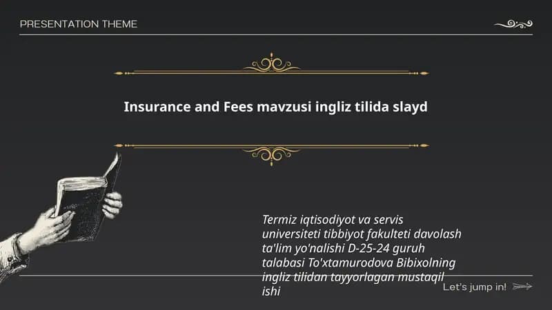 Insurance and Fees