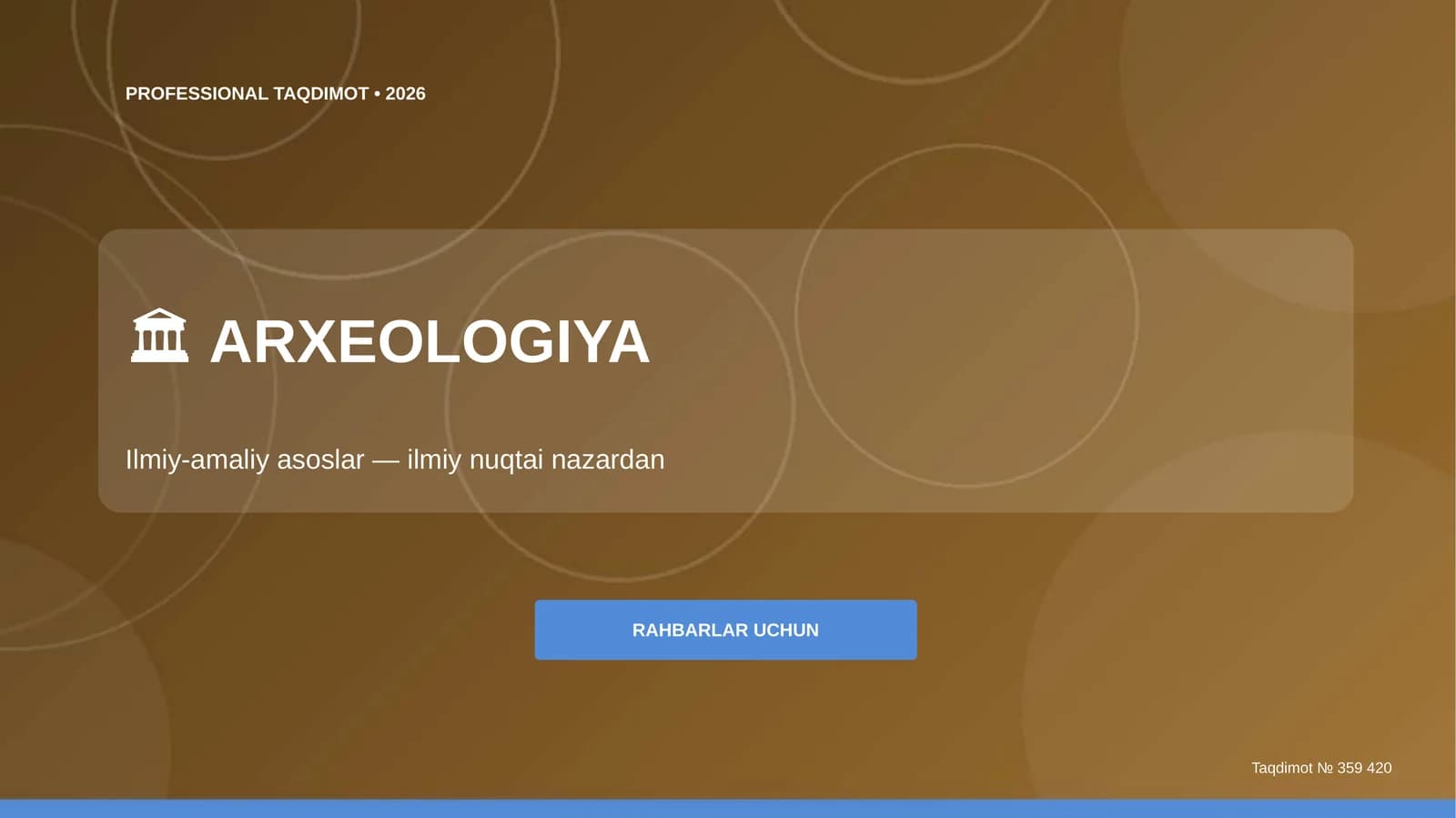 ARXEOLOGIYA