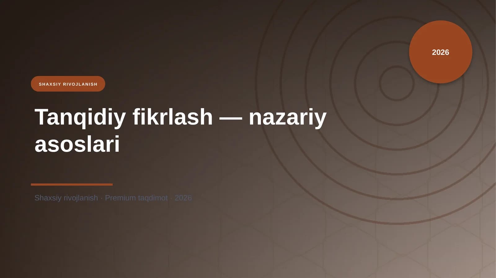 Tanqidiy fikrlash — nazariy asoslari