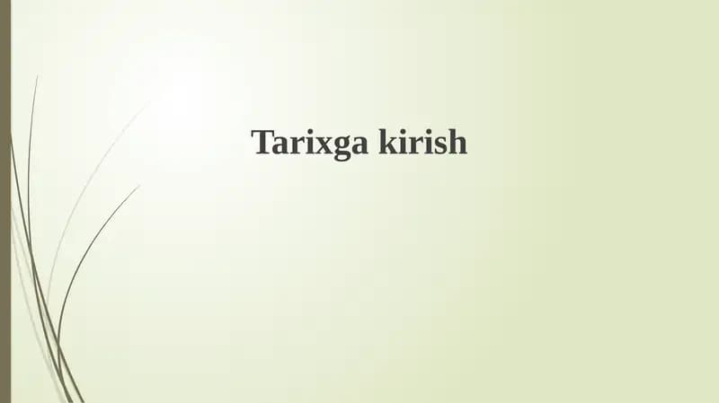Tarixgakirish